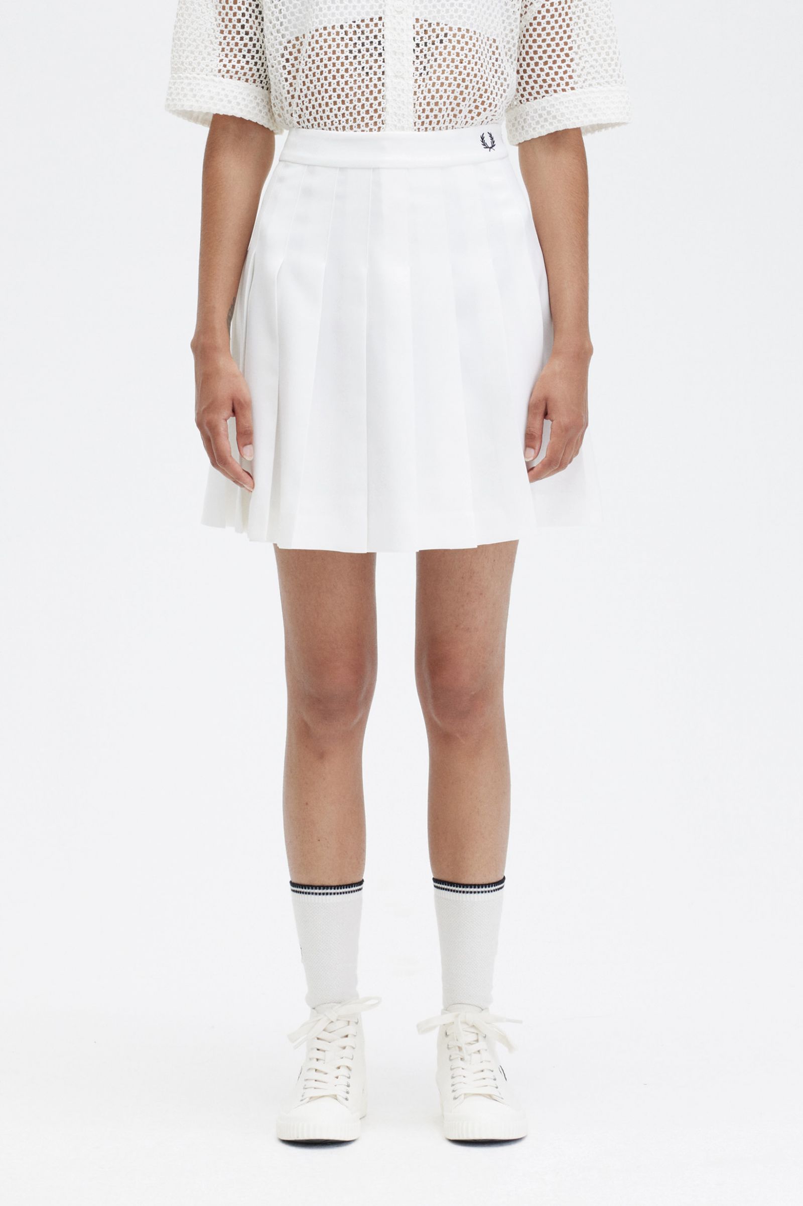 Christian Egypte jam Pleated Tennis Skirt - Snow White | Women's Trousers & Skirts | Tracksuit  Bottoms & Trousers | Fred Perry US
