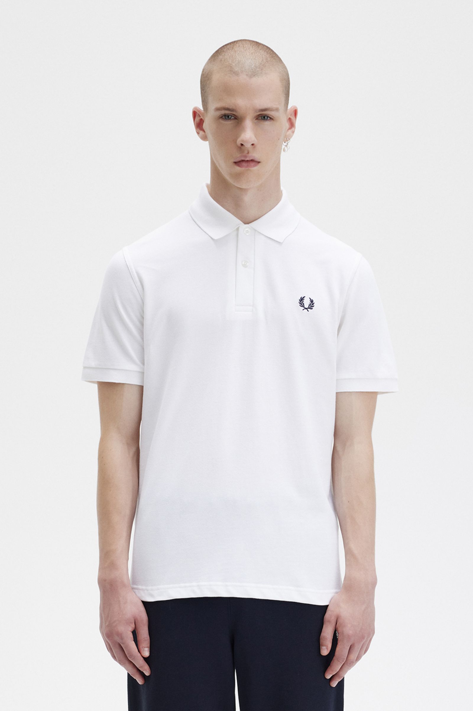 lid pik Afgekeurd M3 - White / Navy | The Fred Perry Shirt | Men's Short & Long Sleeve Polo  Shirts | Fred Perry US