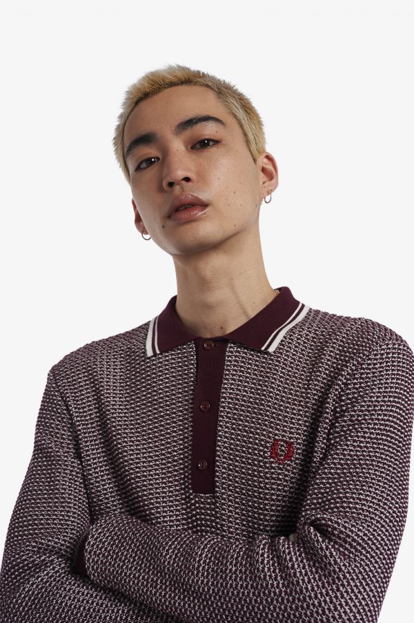 Two Texture Knitted Shirt