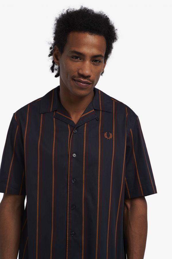 Striped Revere Collar Shirt