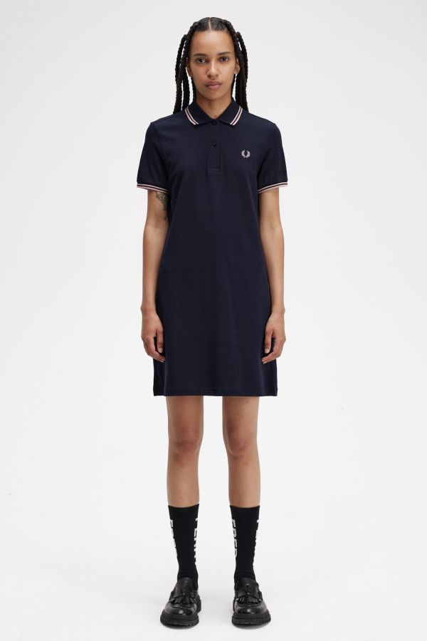 Robe chemise Fred Perry à double liseré