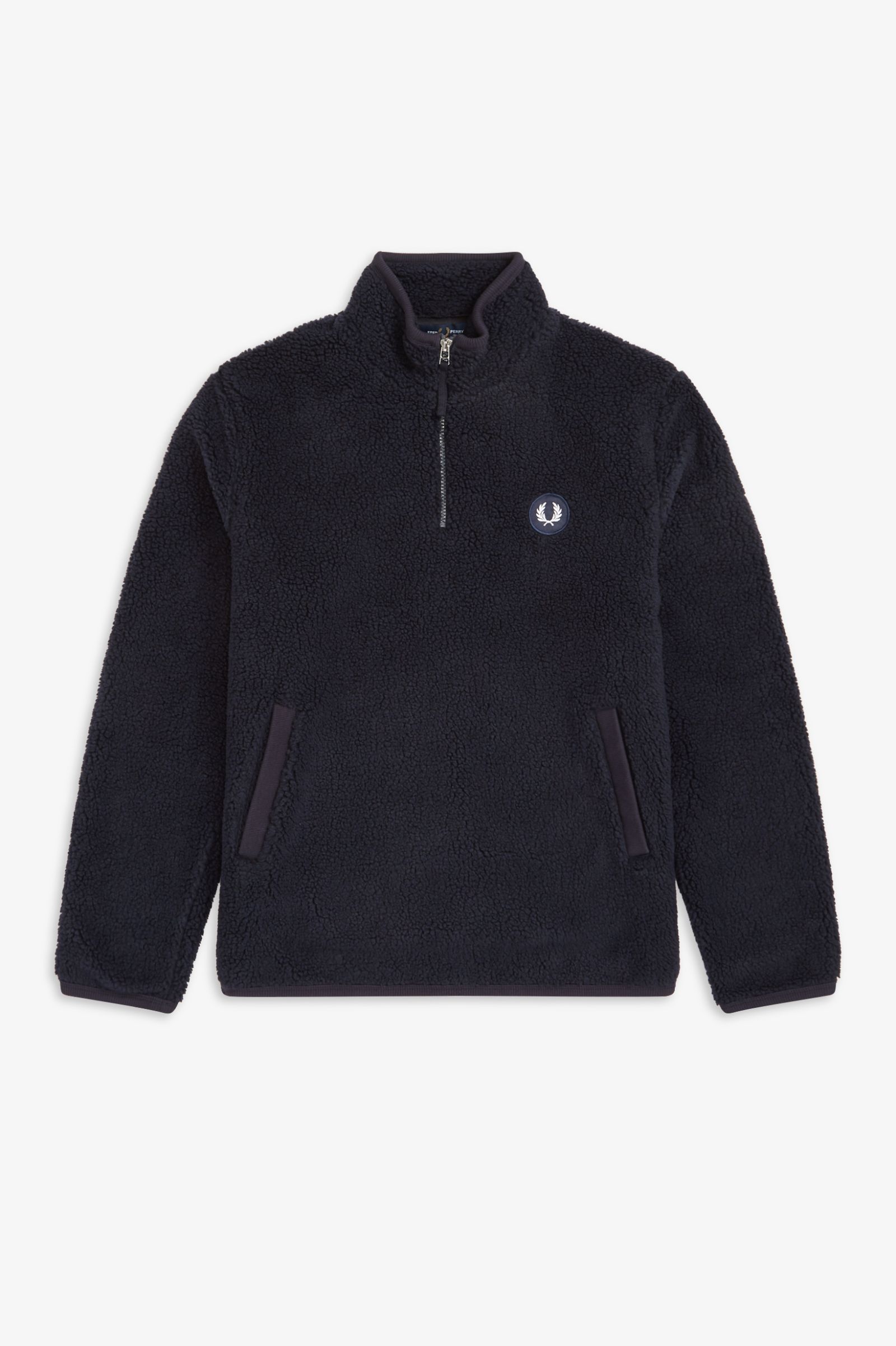 borg half zip sweatshirt