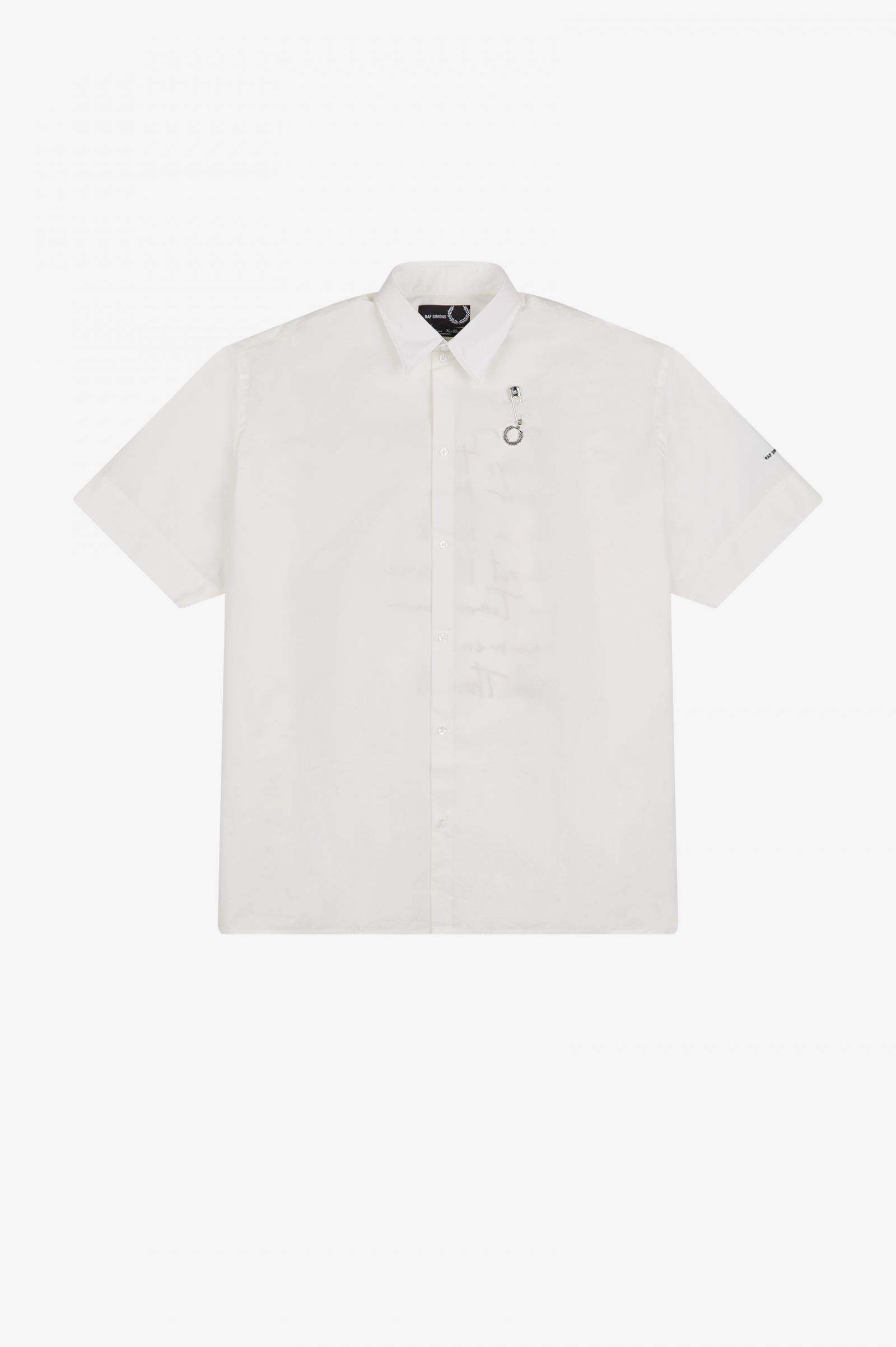 Short Sleeve Oversized Shirt - White | Raf Simmons | Polo Shirts ...