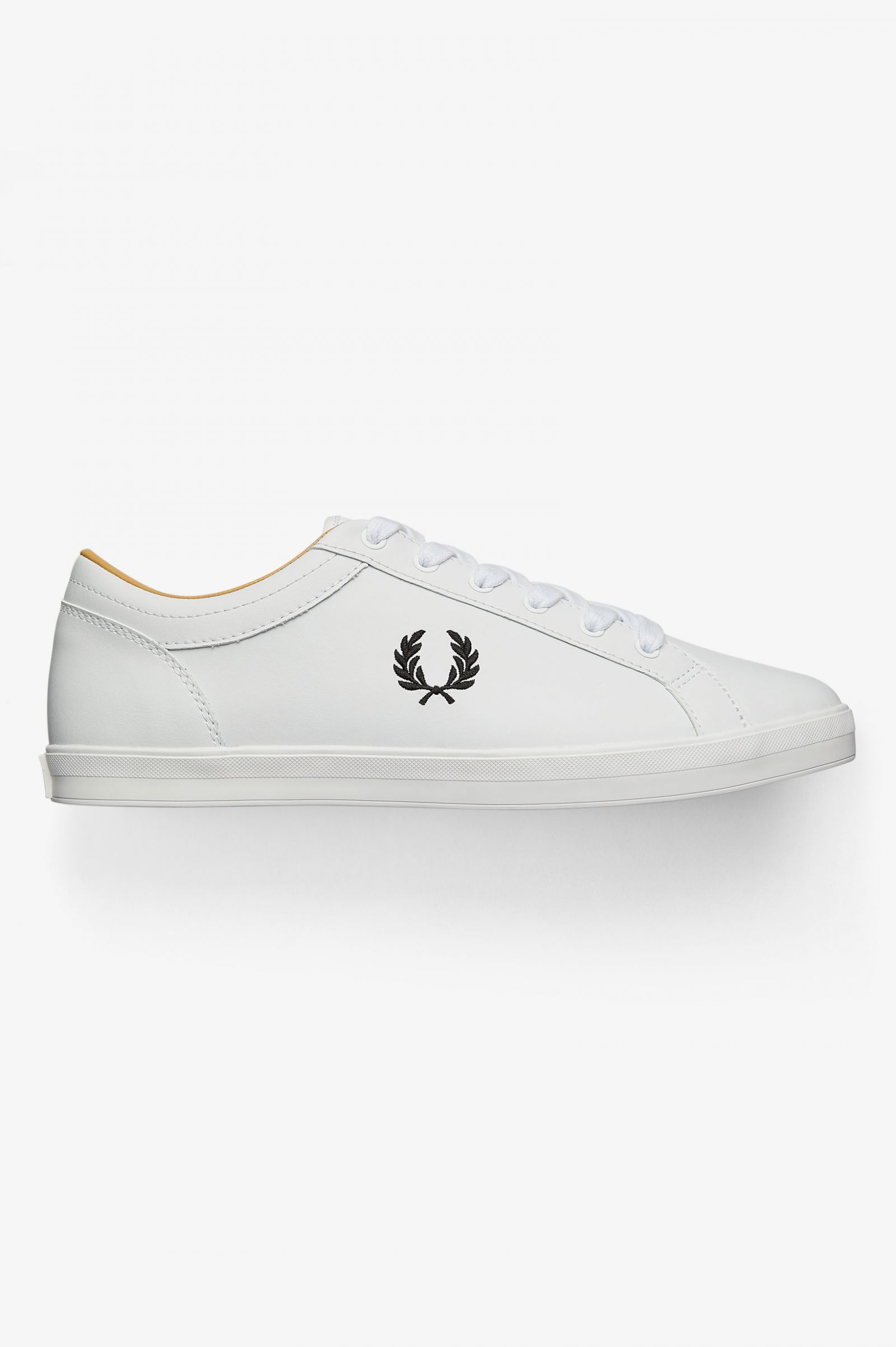 fred perry white leather sneakers