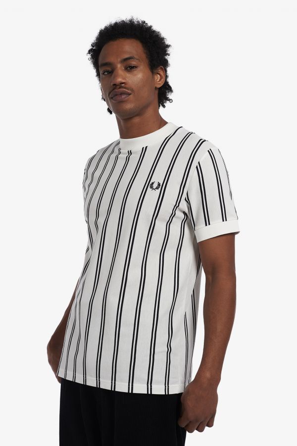 Fine Stripe Pique T-Shirt