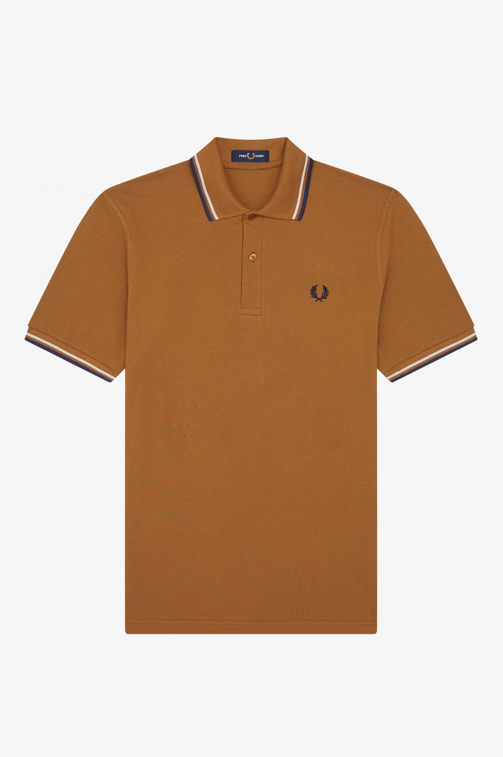 Fred Perry Men/'s Twin Tipped Deep Carbon Polo Shirt