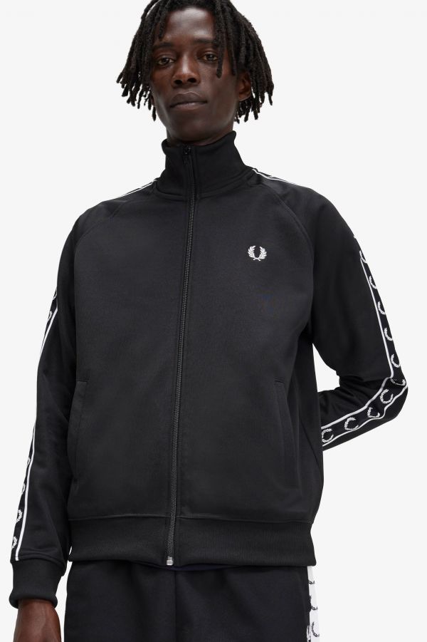 Contrast Taped Track Jacket