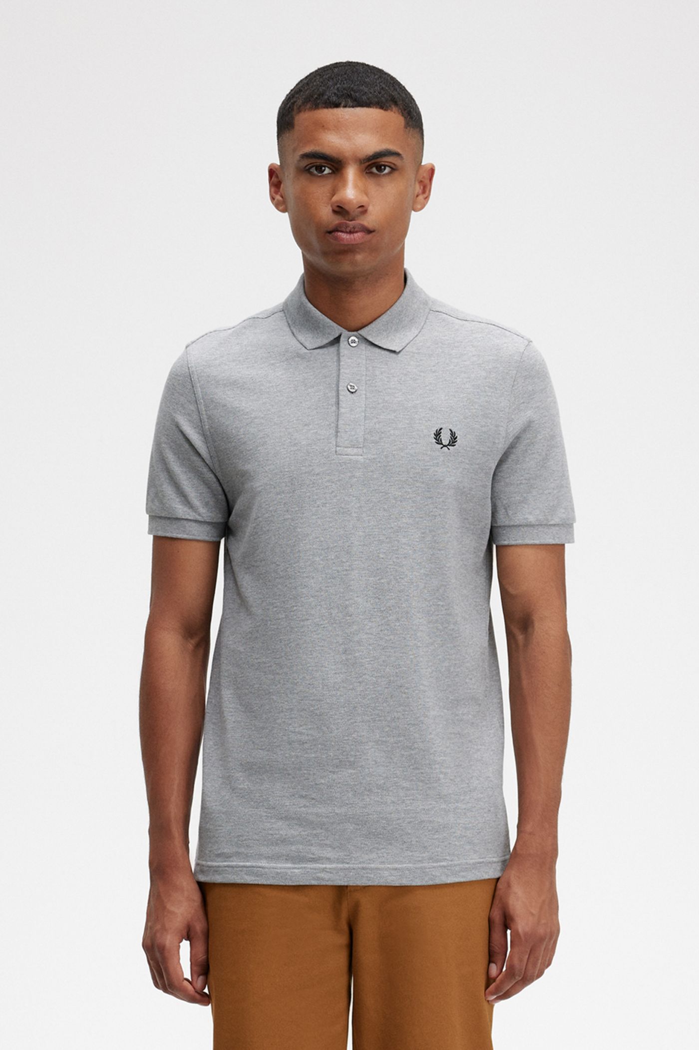 M6000 - Steel Marl | The Fred Perry Shirt | Men's Short & Long Sleeve ...