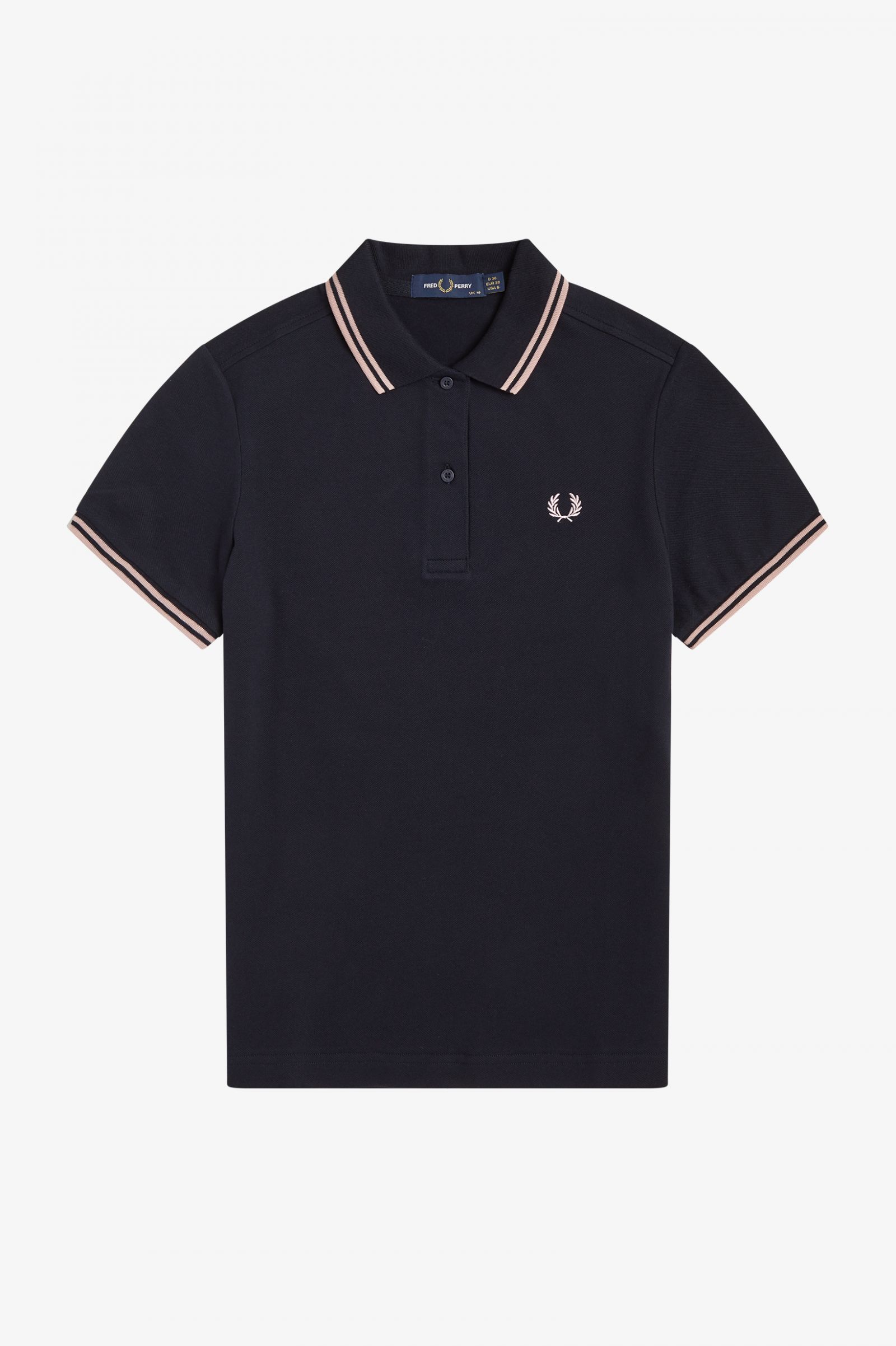 pink fred perry polo