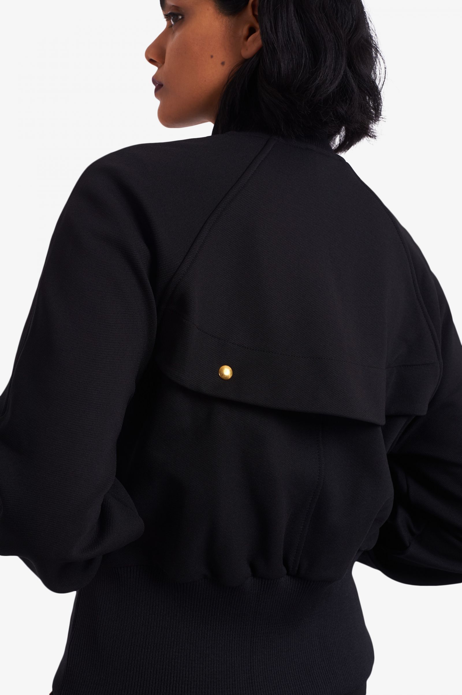 fred perry ribbed knitted track jacket