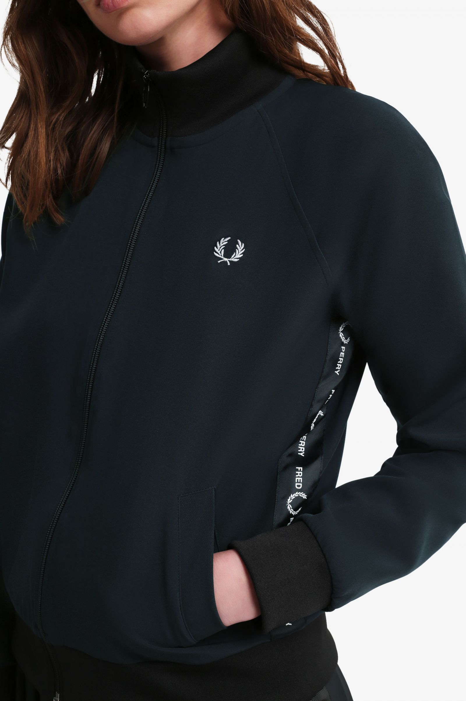 fred perry half zip track jacket