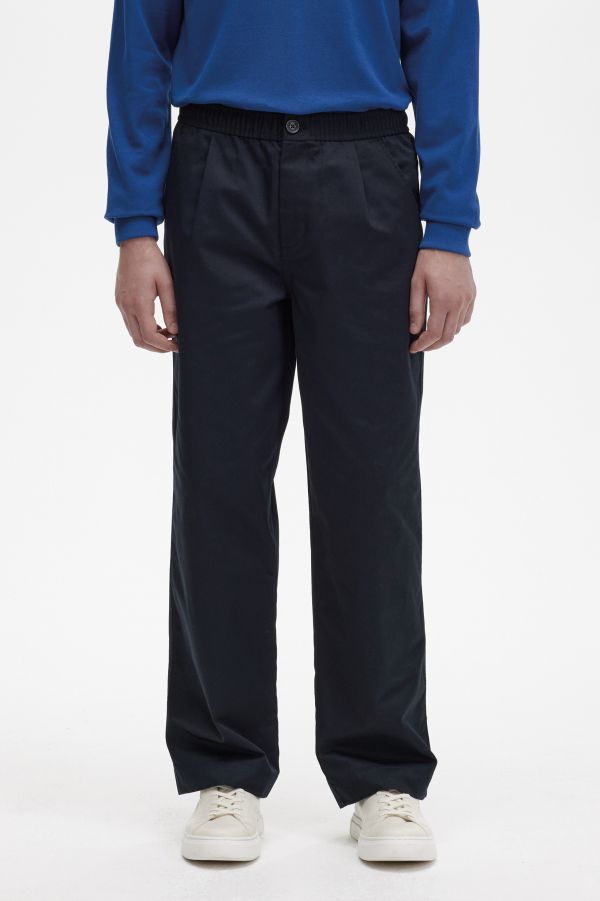 Pantalones de pernera ancha con cordón de ajuste