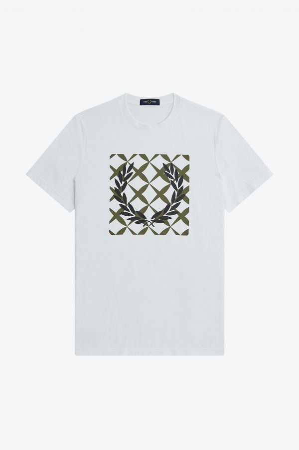 Cross Stitch Printed T-Shirt