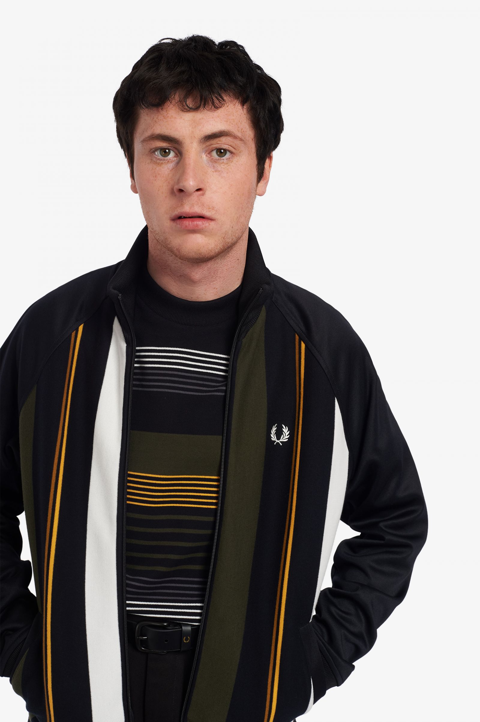 fred perry knitted track jacket