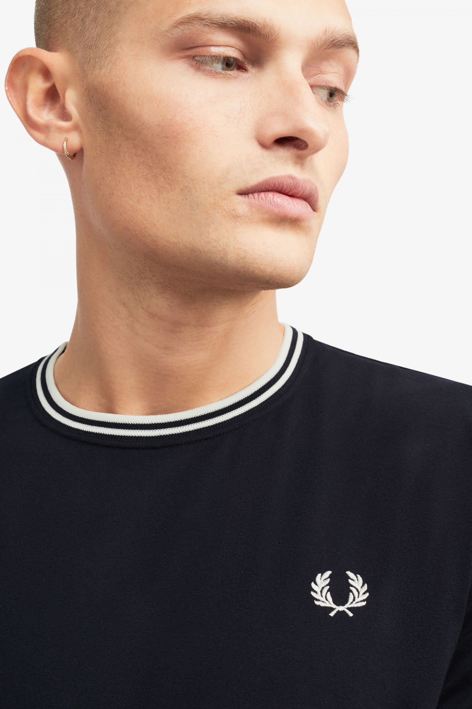 fred perry twin tipped t shirt navy