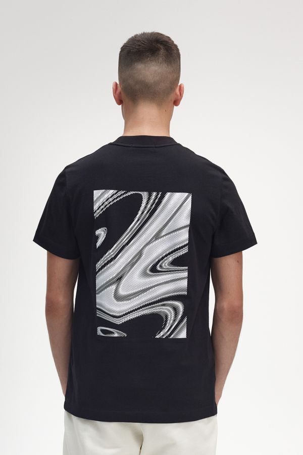 Abstract Soundwave Graphic T-Shirt