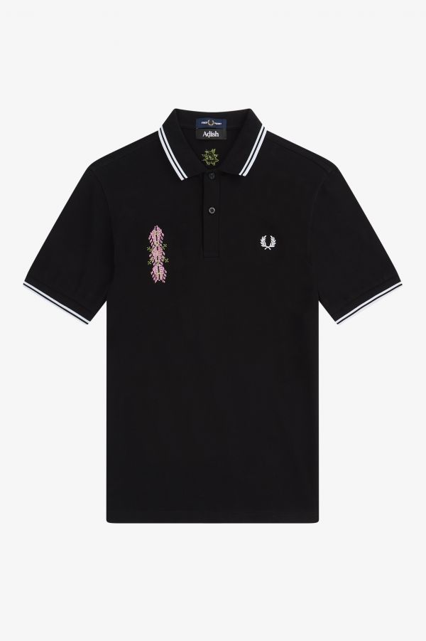 Embroidered Twin Tipped Fred Perry Shirt