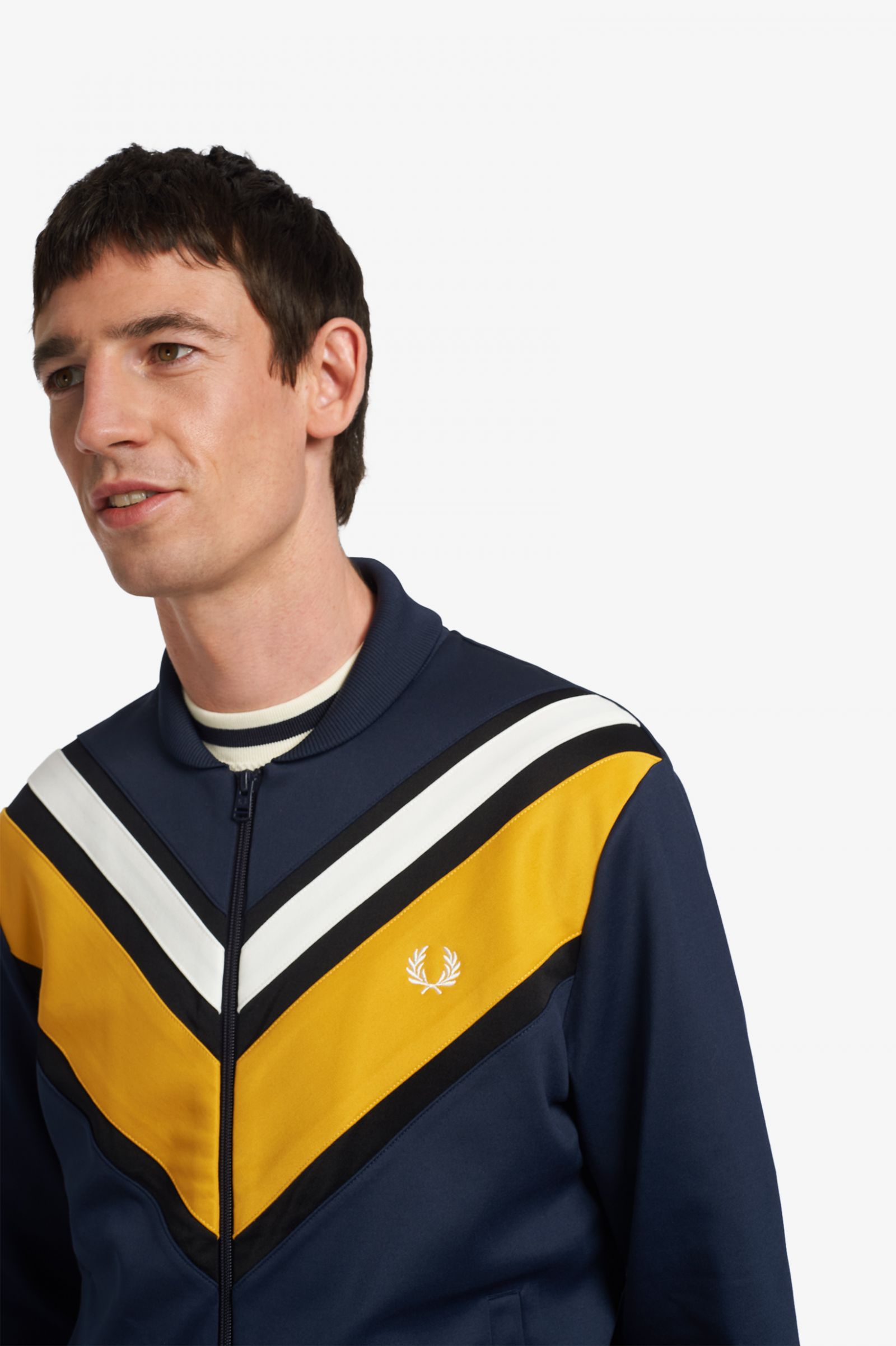 fred perry panel jacket