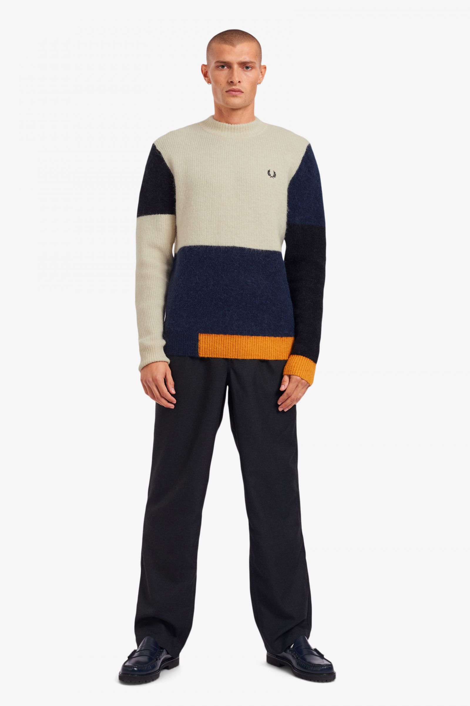 fred perry block jumper