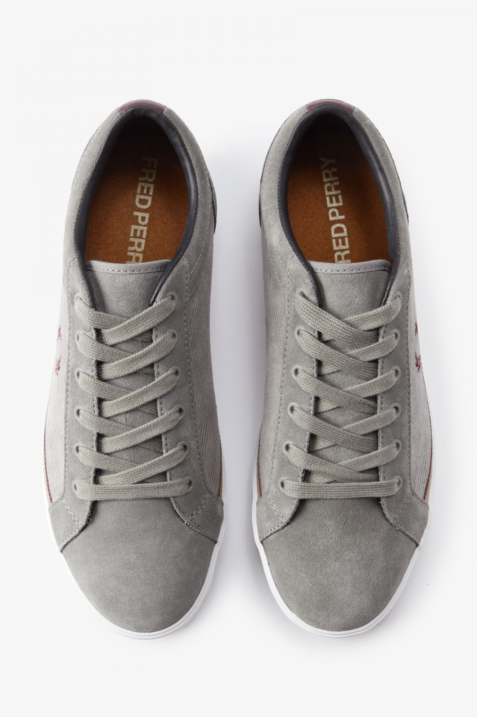 fred perry baseline grey