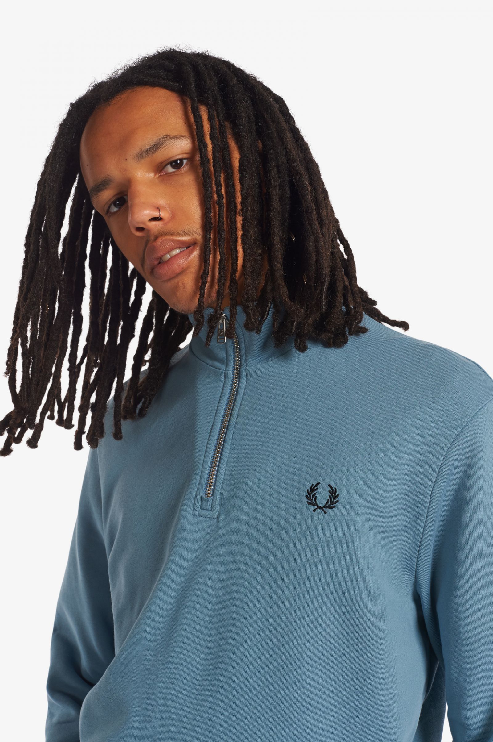 fred perry quarter zip jacket