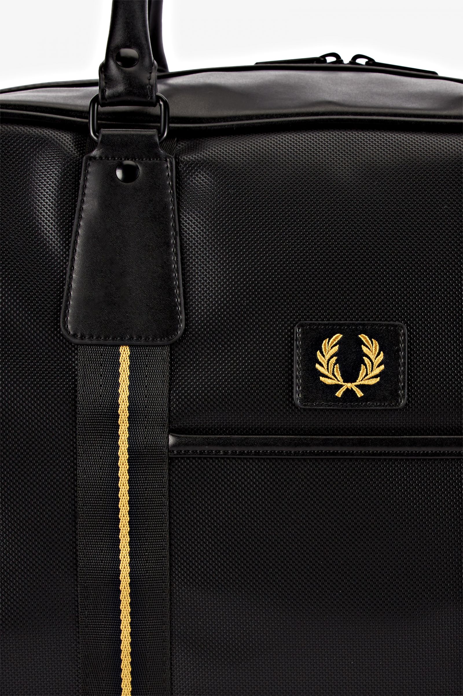 Fred Perry Pique Texture Uomo Holdall Nero 