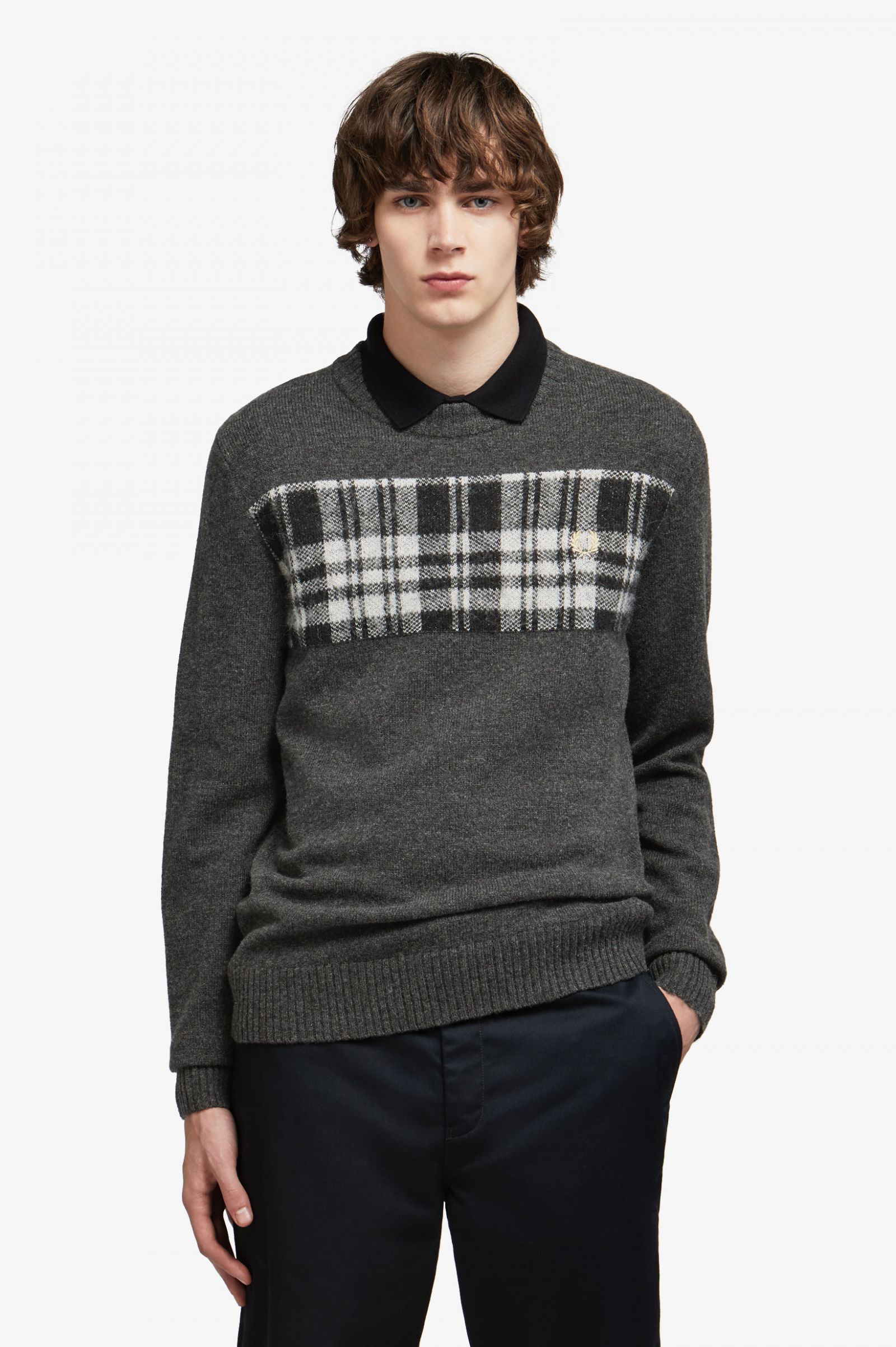 fred perry panel jumper