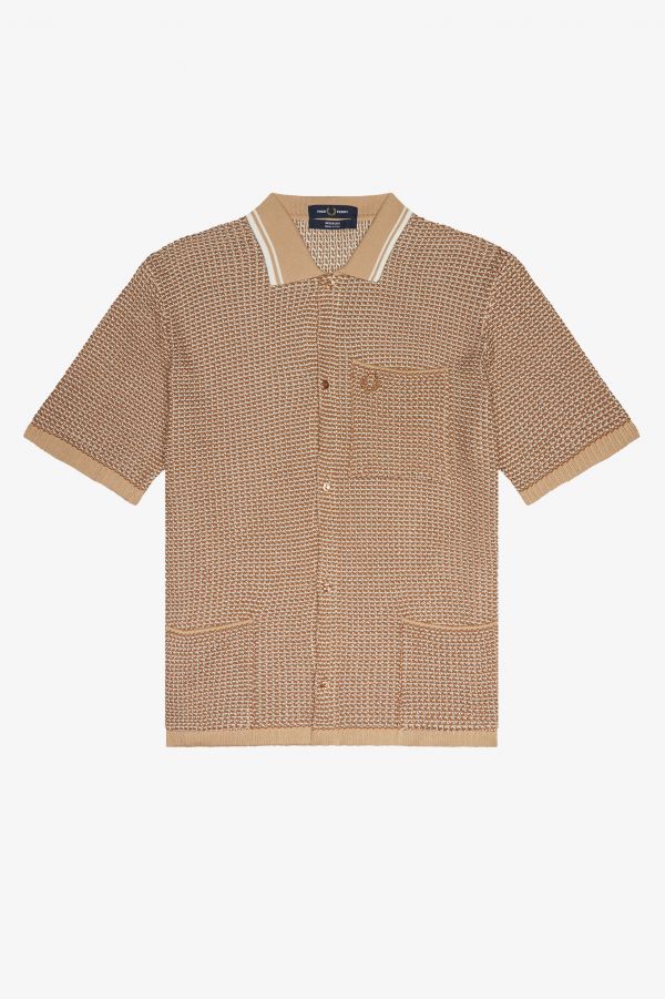 Two Colour Knitted Shirt