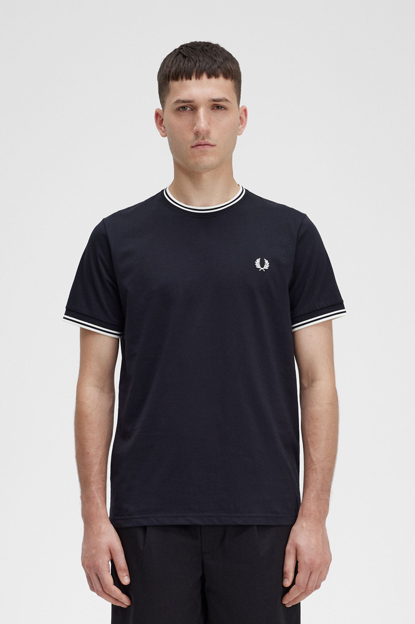 Twin Tipped T-Shirt - Black | Men's T-Shirts | Fred Perry US