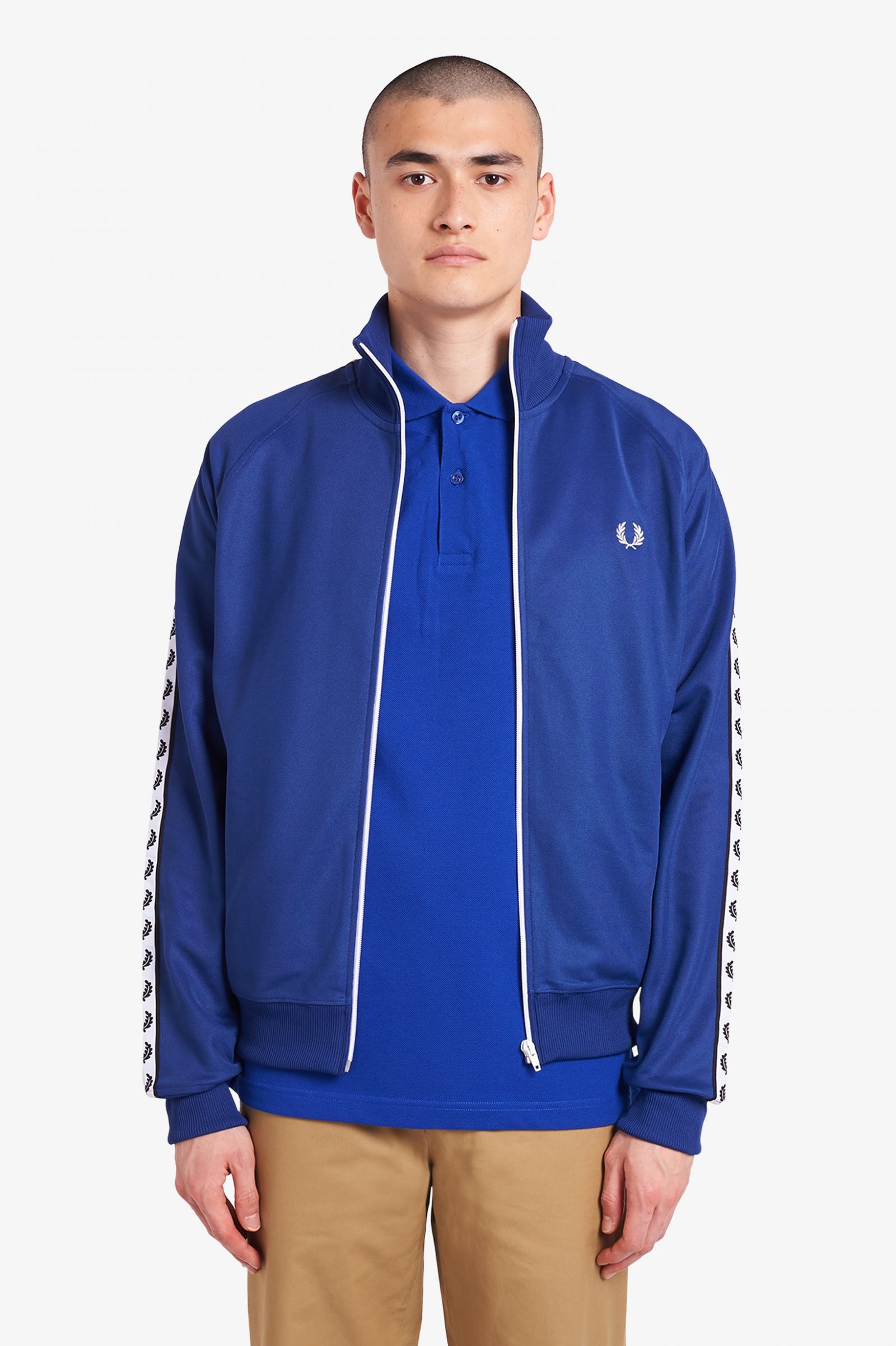 fred perry twin taped track jacket