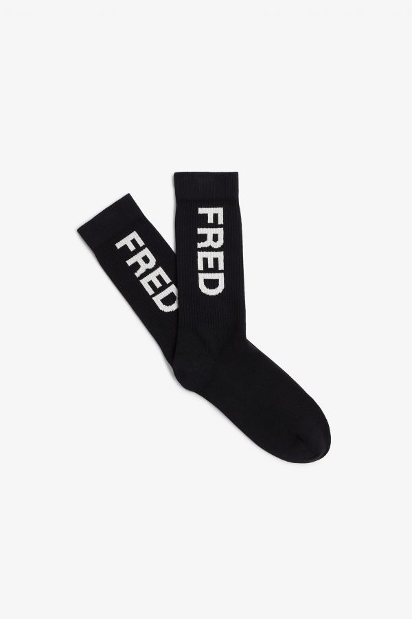 Branded Rib Socks