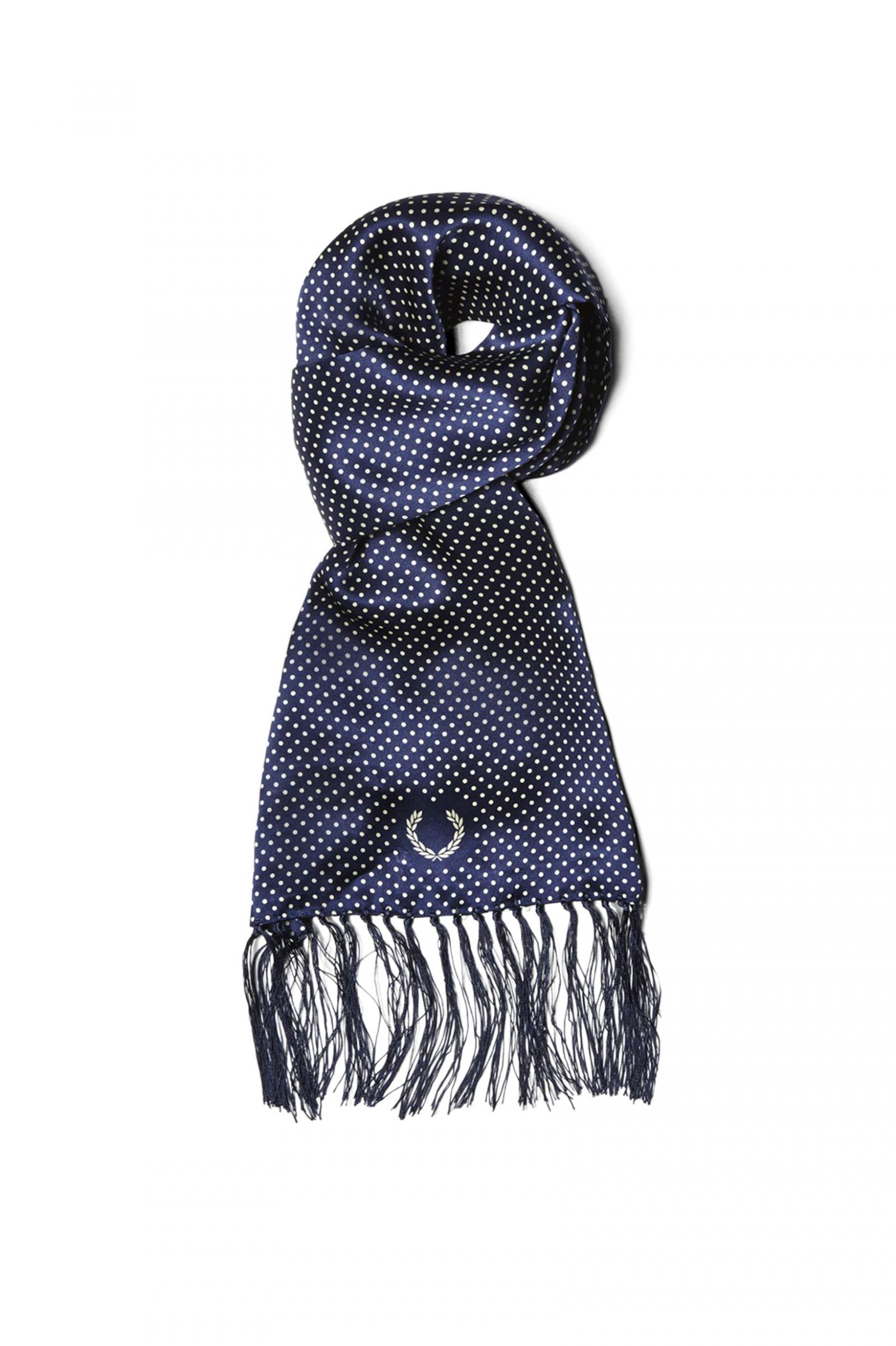 Tootal Polka Dot Scarf French Navy | Fred Perry UK