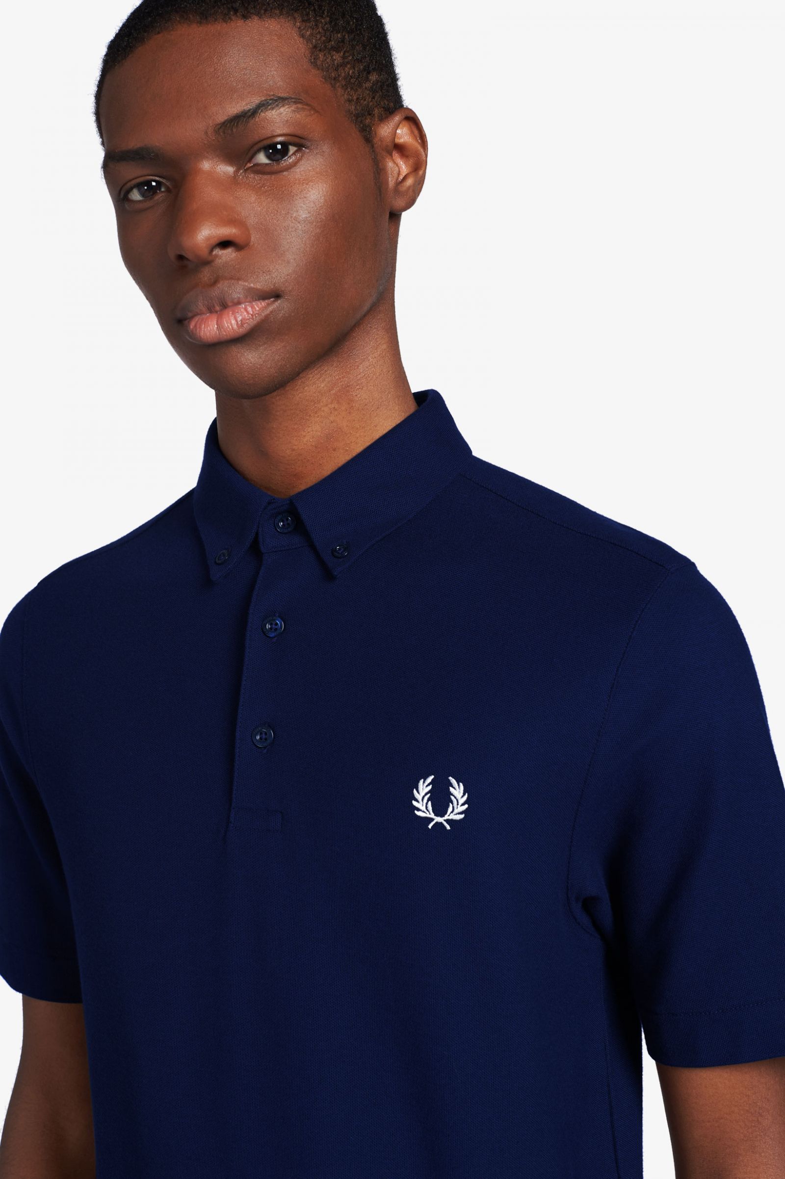fred perry polo cobalt blue