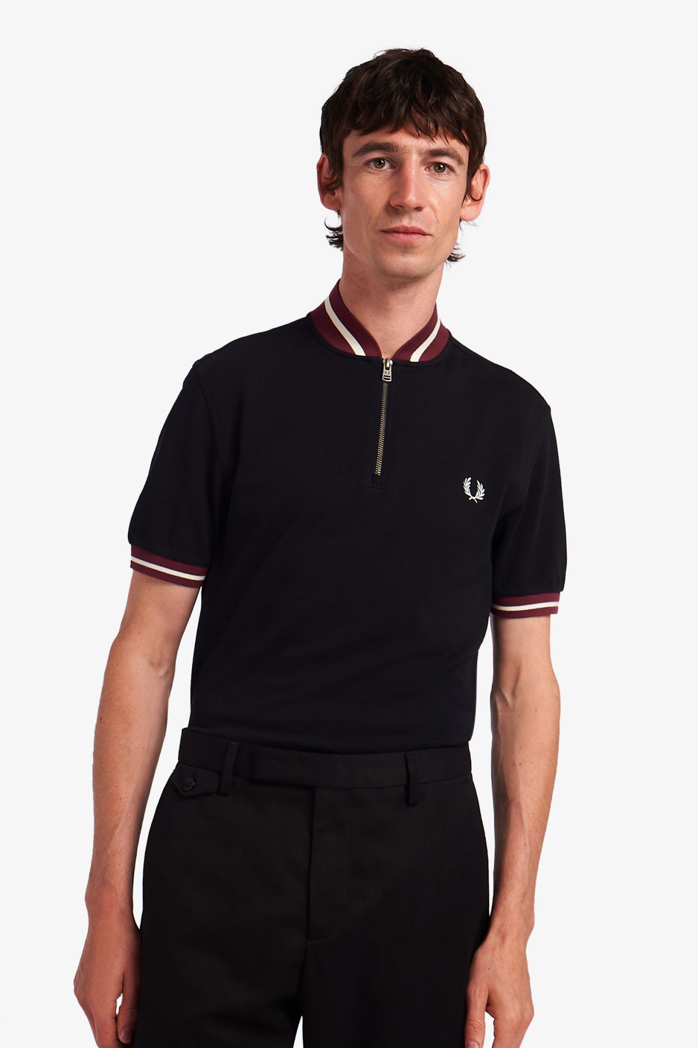 fred perry bomber polo