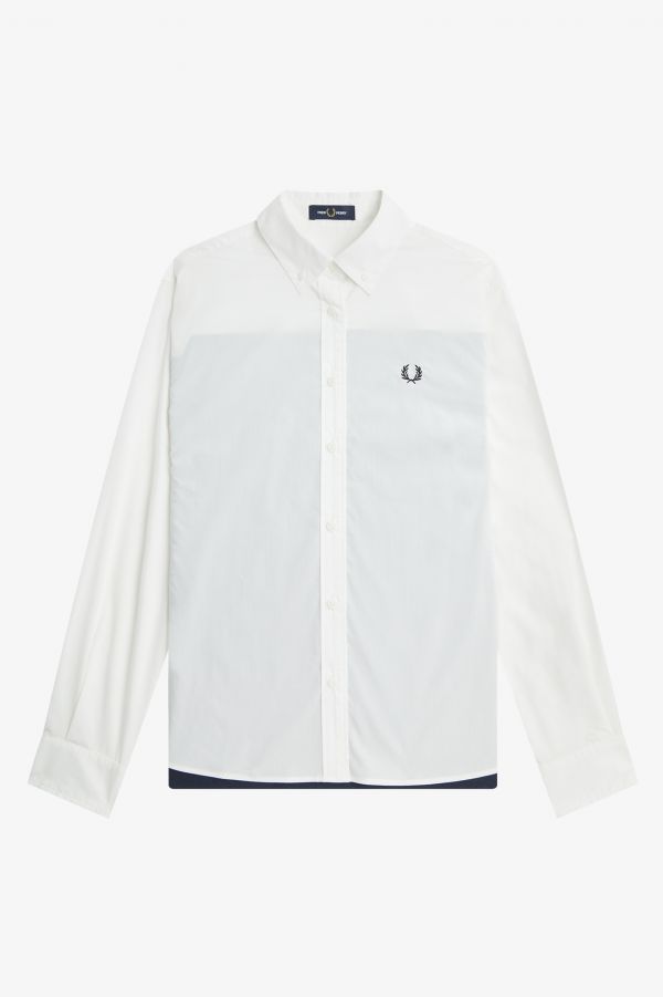 Knitted Panel Shirt
