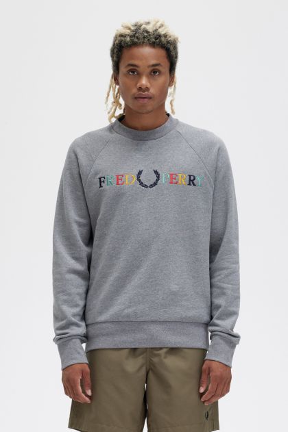 Men's Sweatshirts | Sports Graphic Sweatshirts & Hoodies | Fred Perry UK