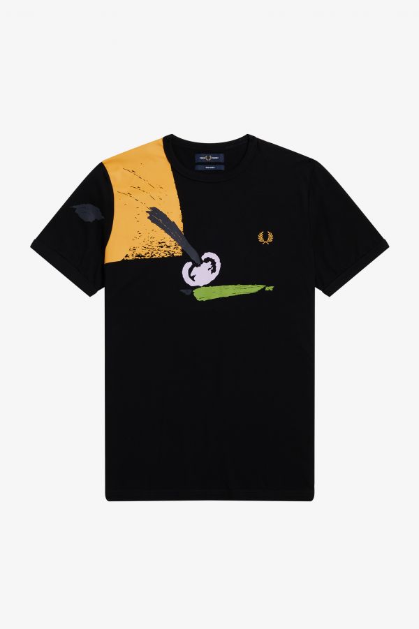 T-shirt imprimé tennis abstrait