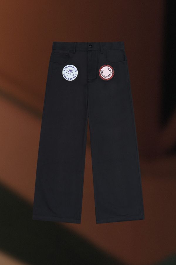 Patch Detail Denim Trousers