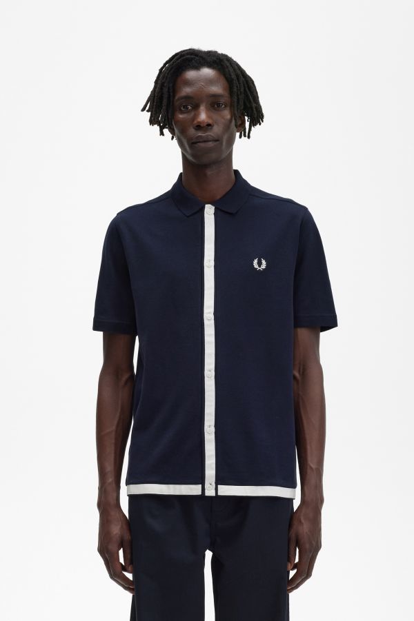 Tape Detail Polo Shirt
