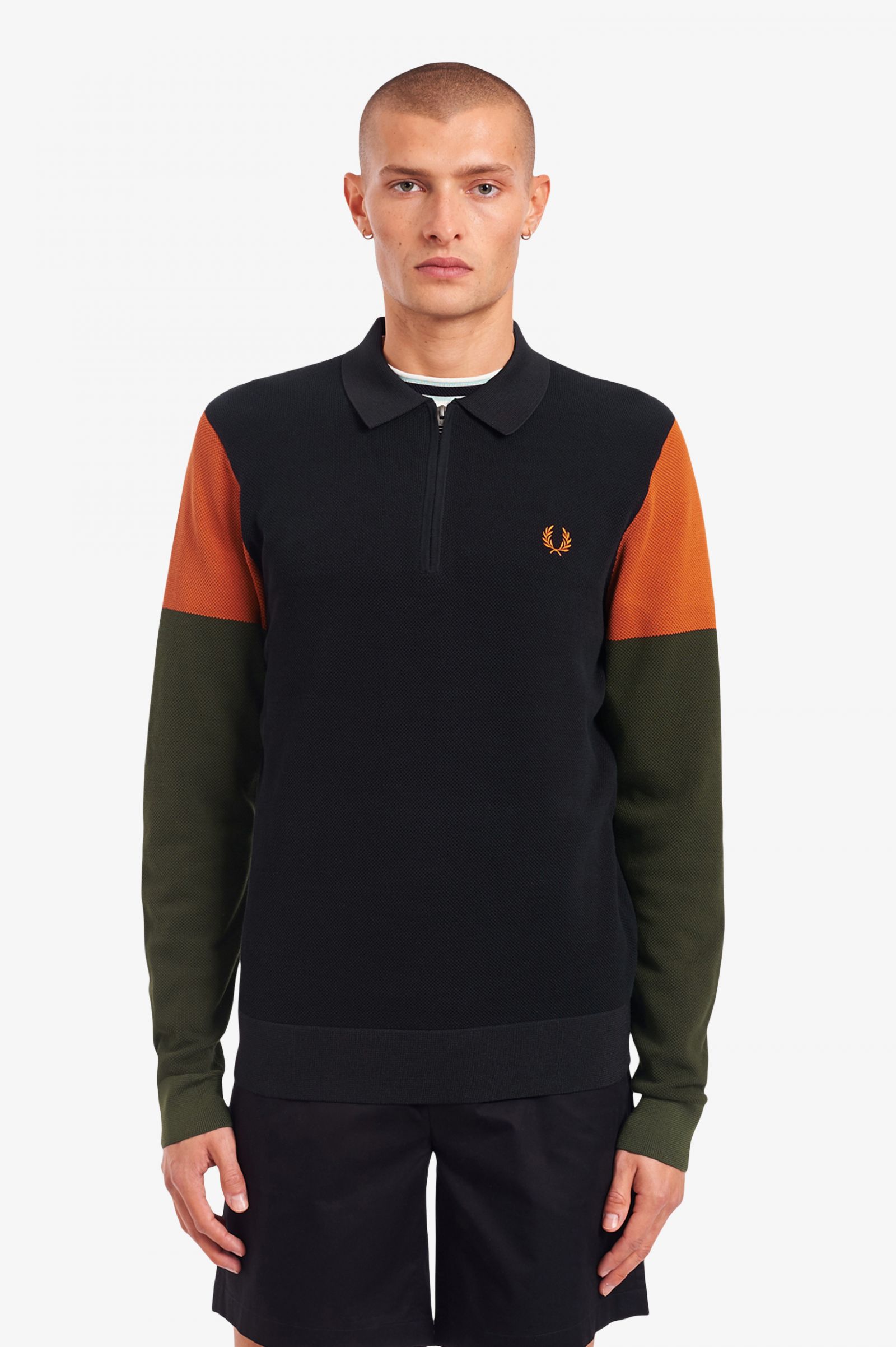 fred perry block jumper