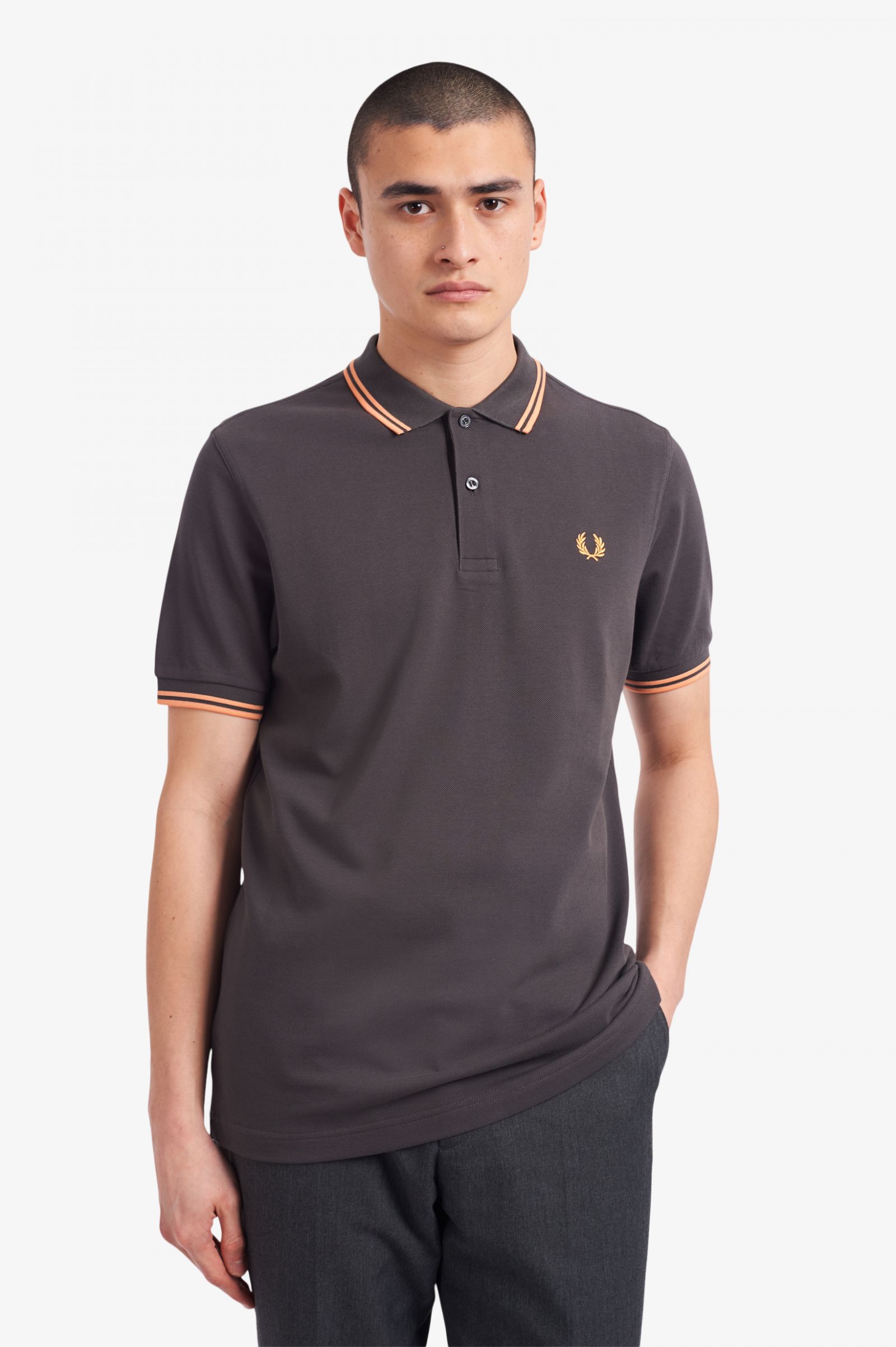 fred perry shirt grey
