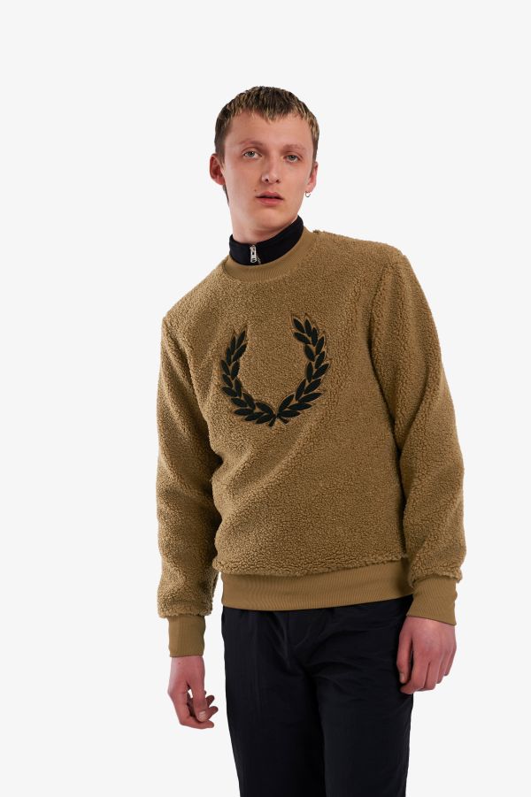 Sweatshirt aus Borg-Fleece