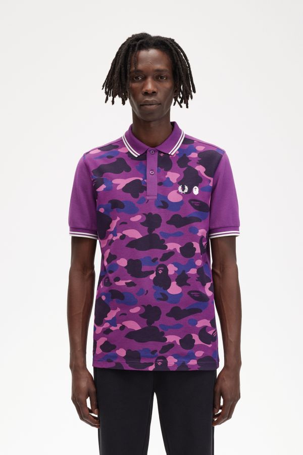 Fred Perry-Shirt mit Camouflage-Design