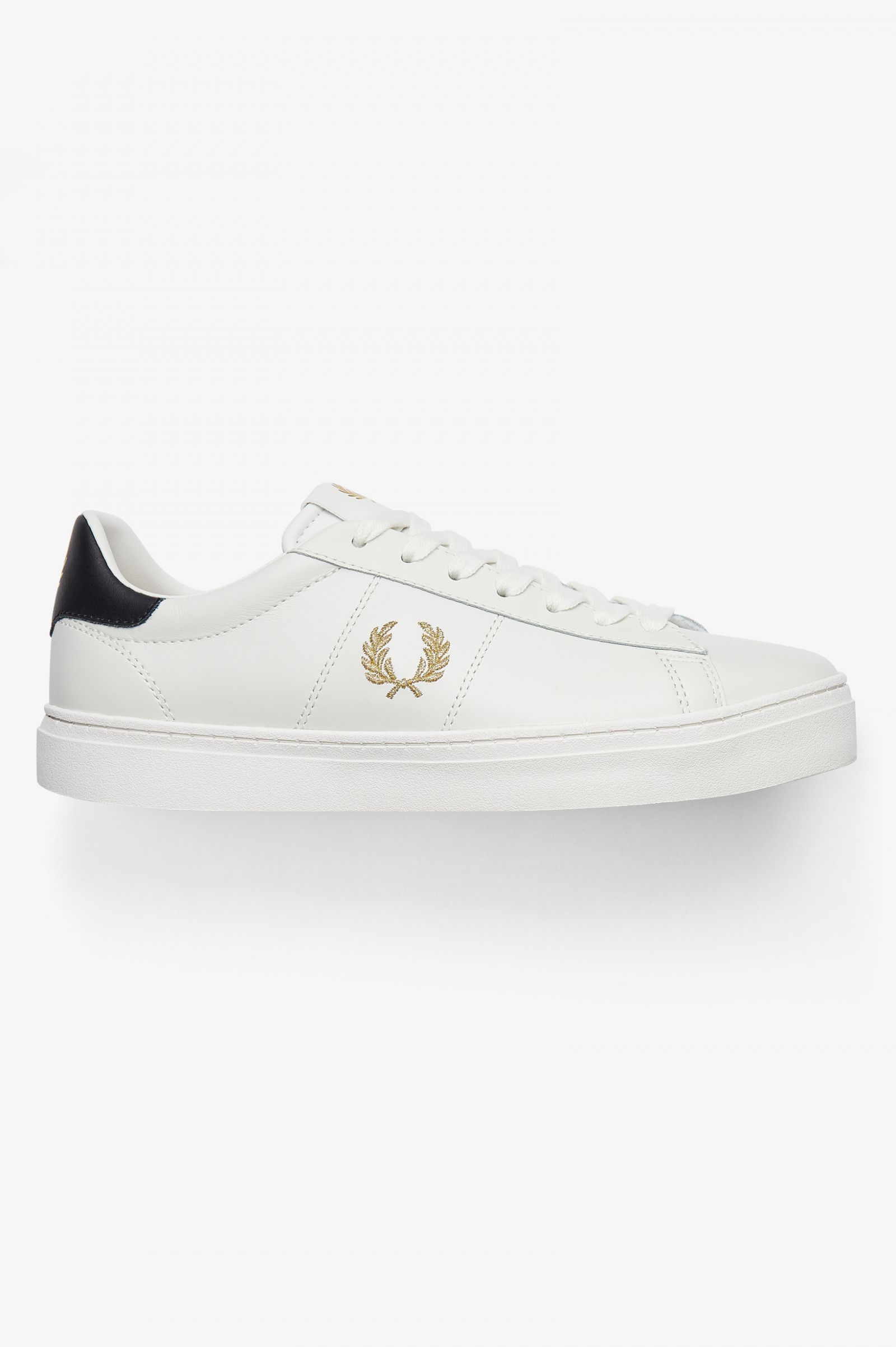 fred perry spencer leather white