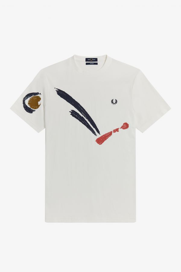 Camiseta con pelota saltarina de diseño abstracto