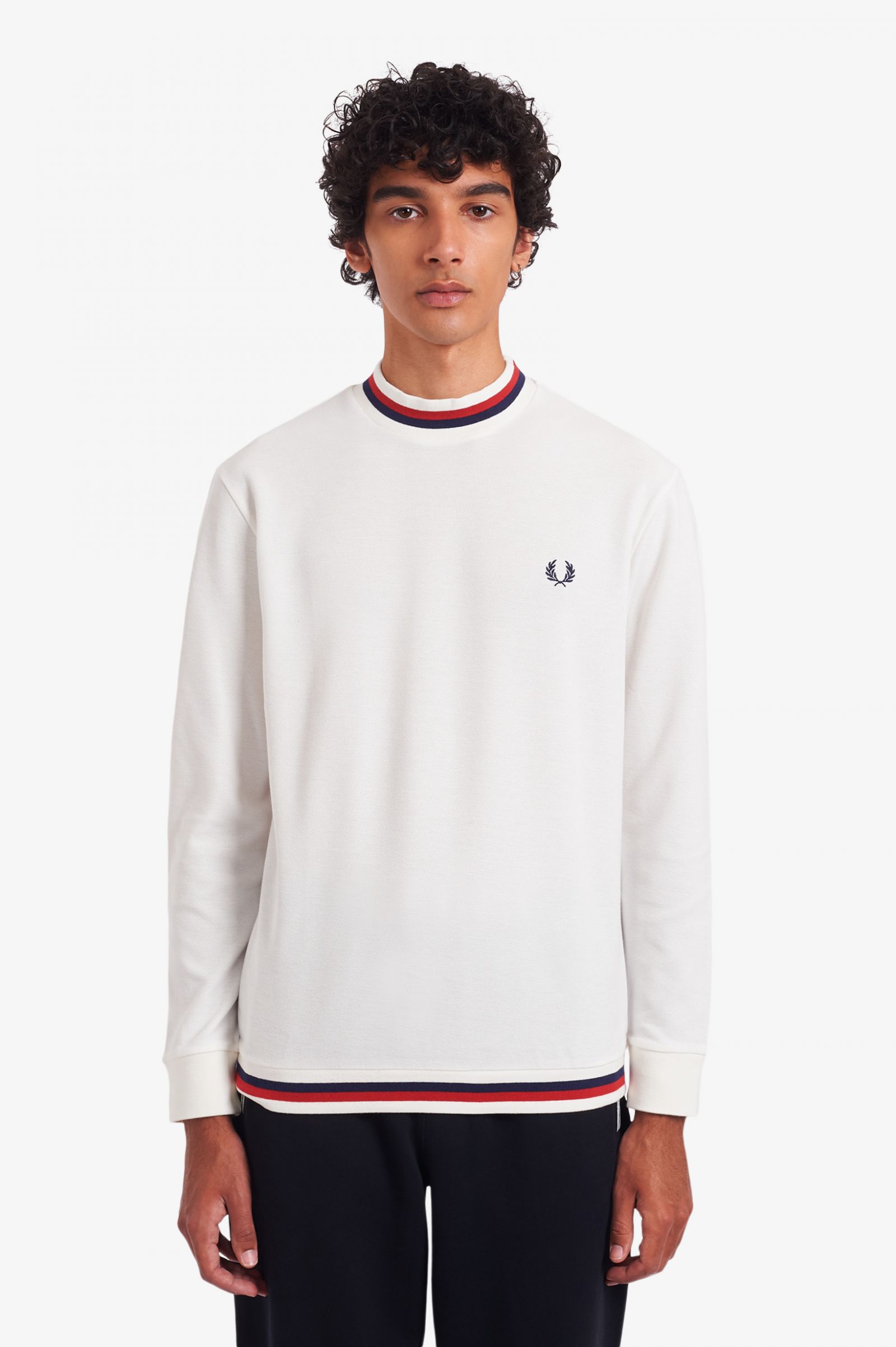 fred perry turtleneck t shirt