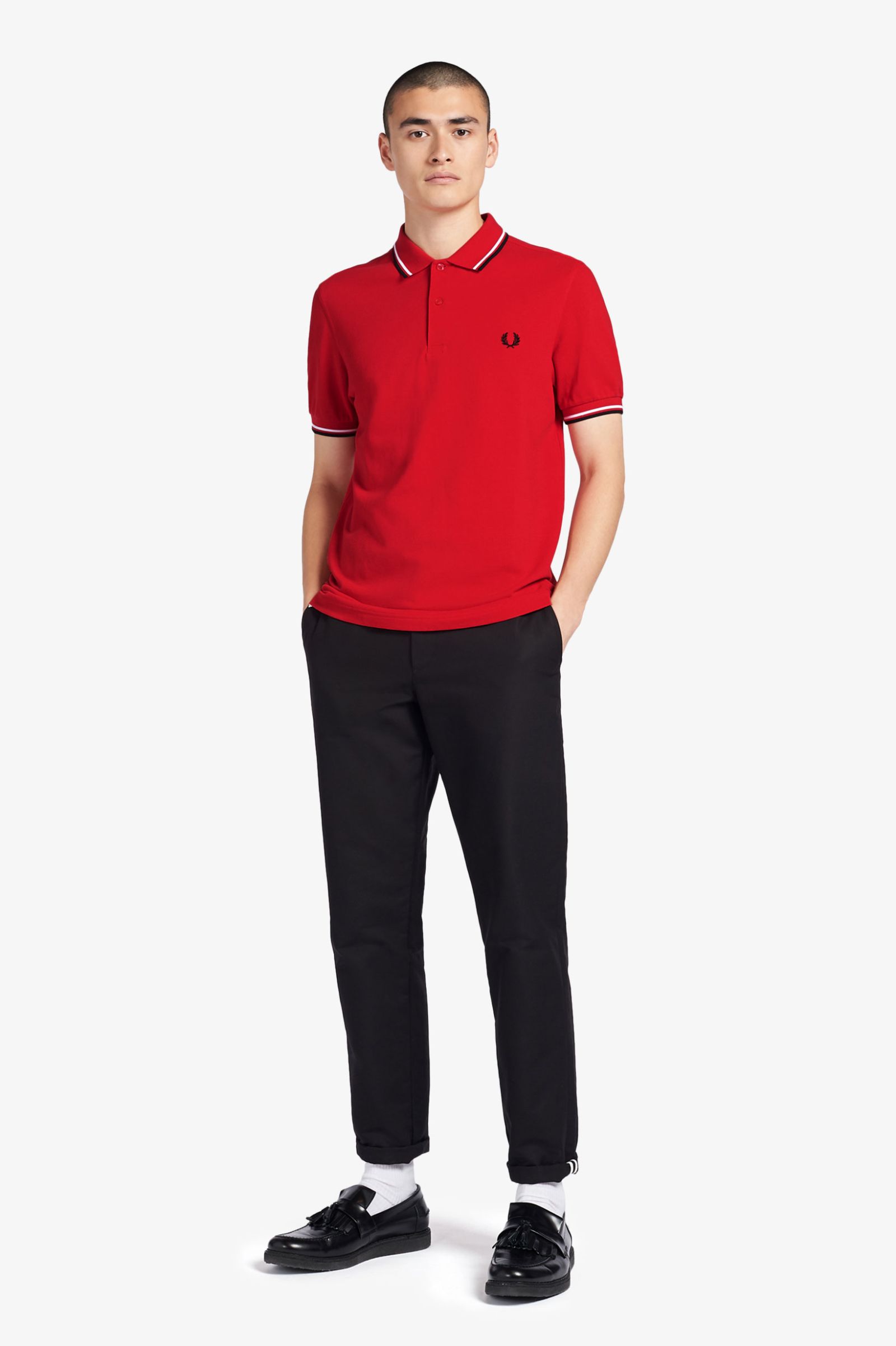 polo fred perry noir