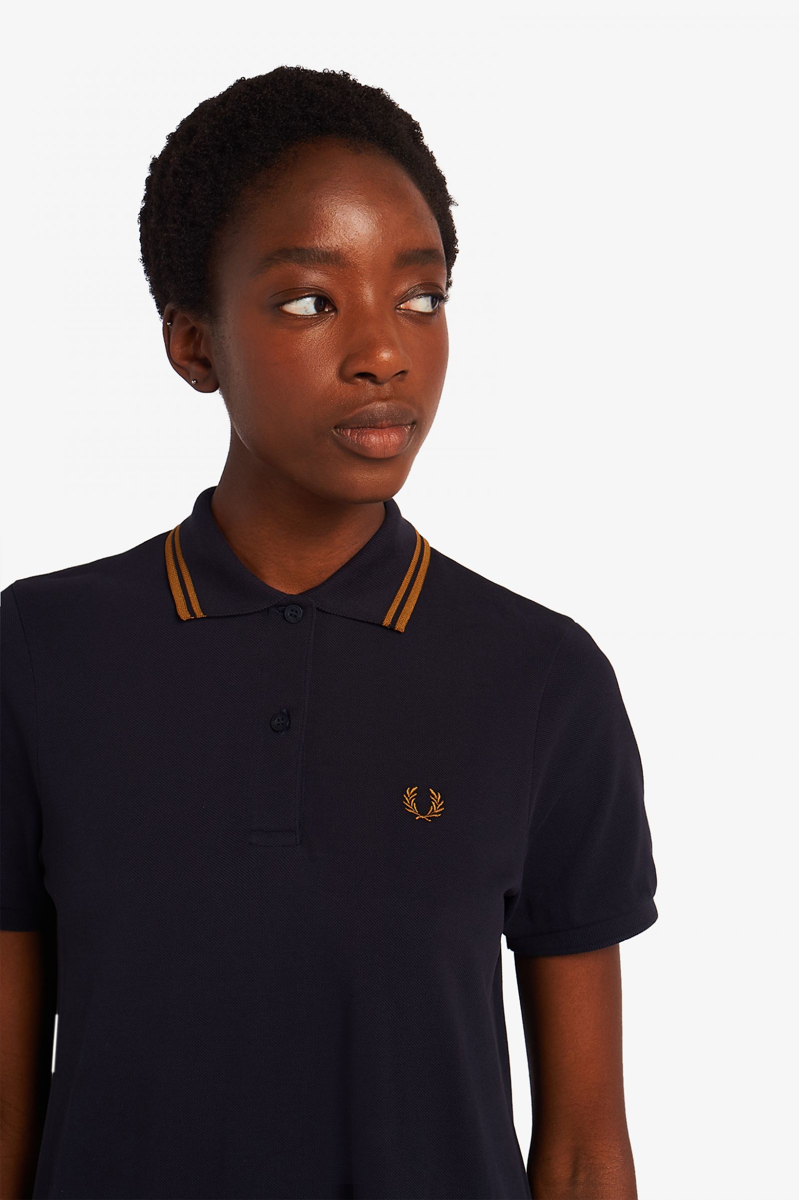 black polo shirt dress