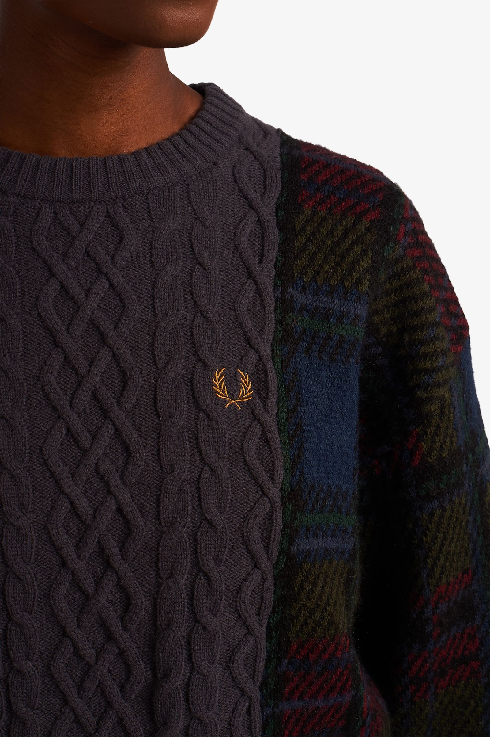 fred perry panel jumper
