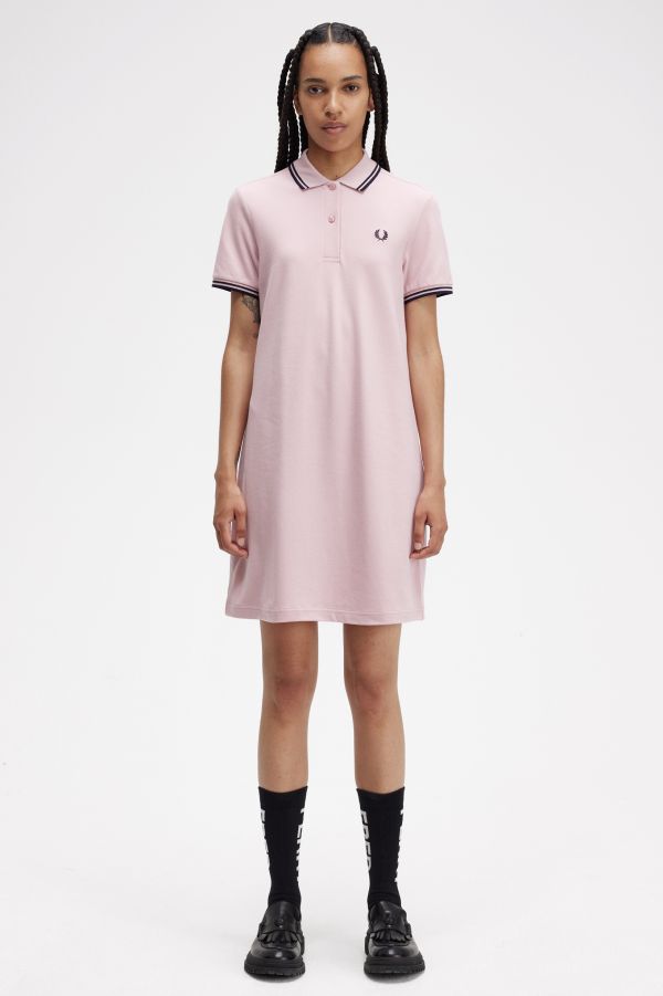Robe chemise Fred Perry à double liseré